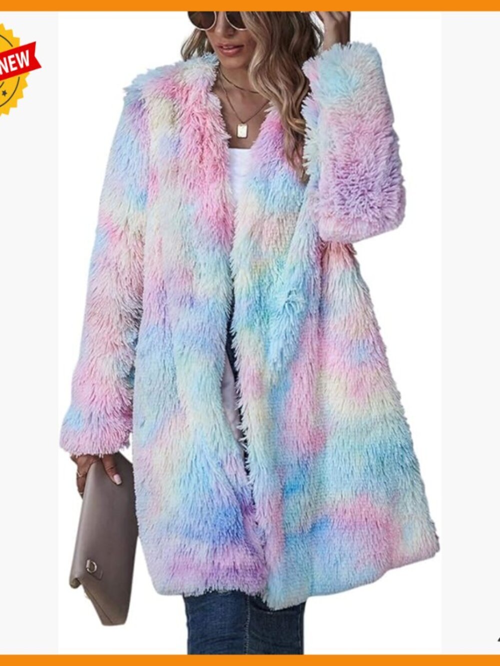 Oversized Faux Fur Teddy Cardigan Long Sleeve Fleece Jacket